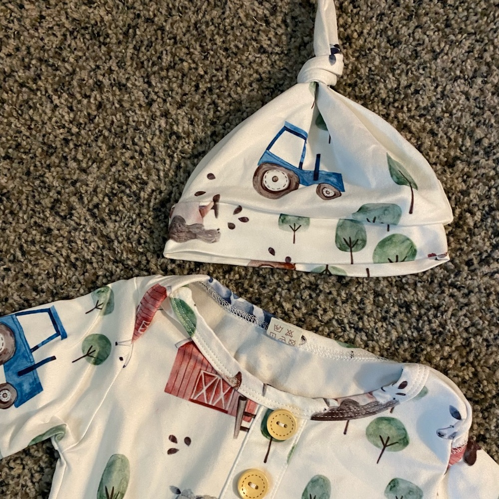 Unisex baby gown